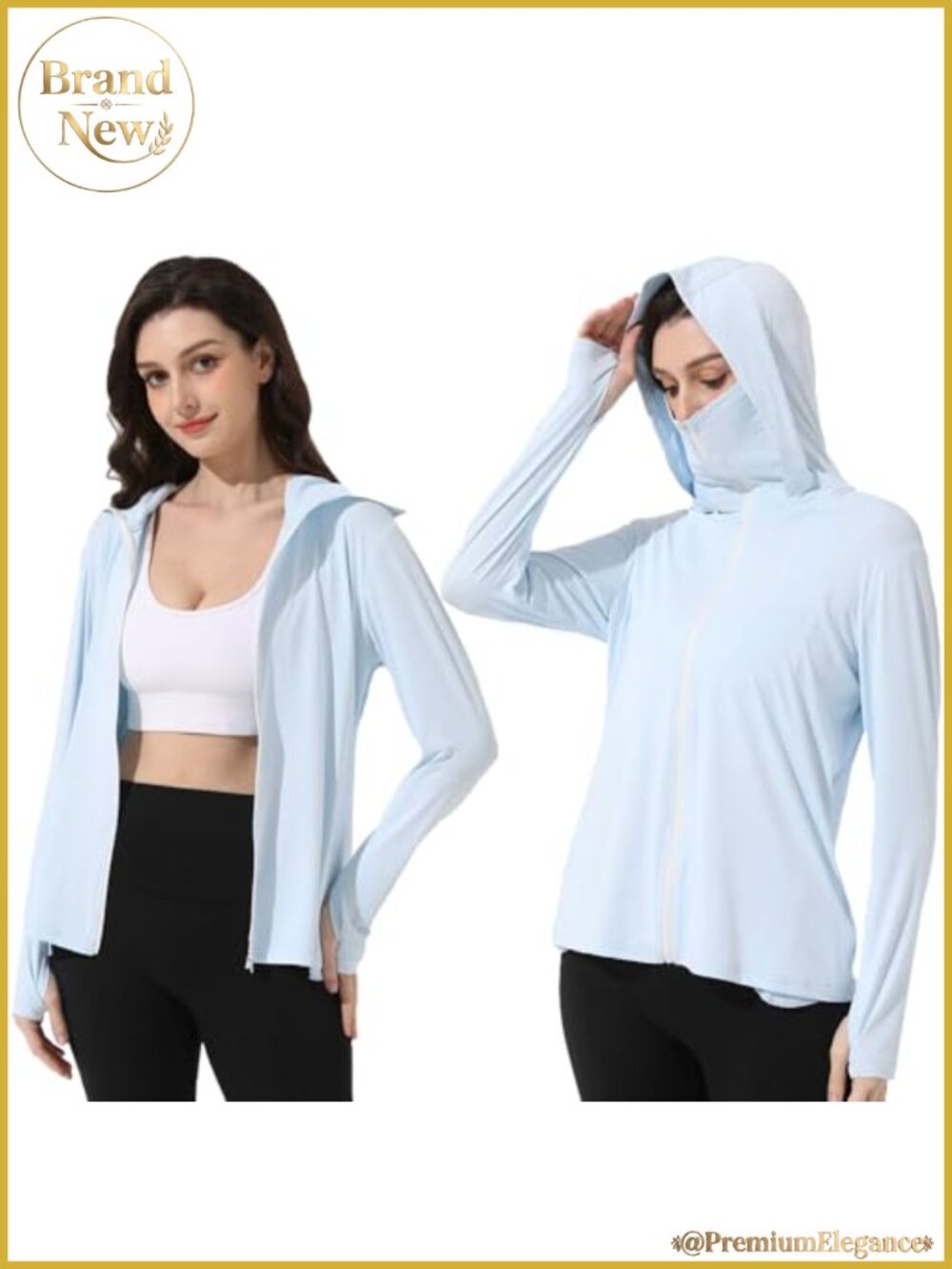 UPF 50+ Sun Protection Jacket Lightweight Breathable Hooded